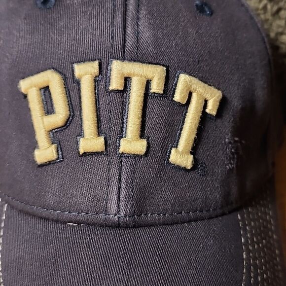 Top of the World University of Pittsburgh Panthers Pitt Stretchfit Hat - NWOT - Picture 2 of 9